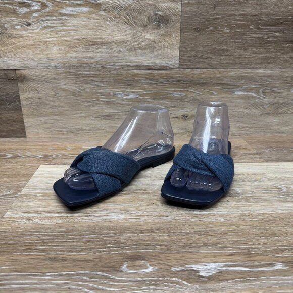 Calvin Klein Marita Denim Blue  Slide Sandal Women's Size 7 - Picture 1 of 8